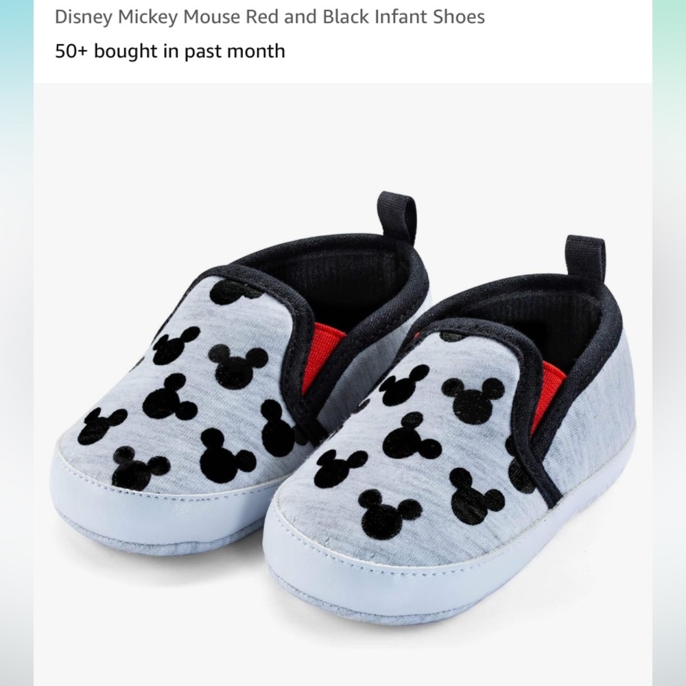 Mickey Mouse Slip-ons Sz 5